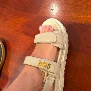 Dior sandals with box and dist bags